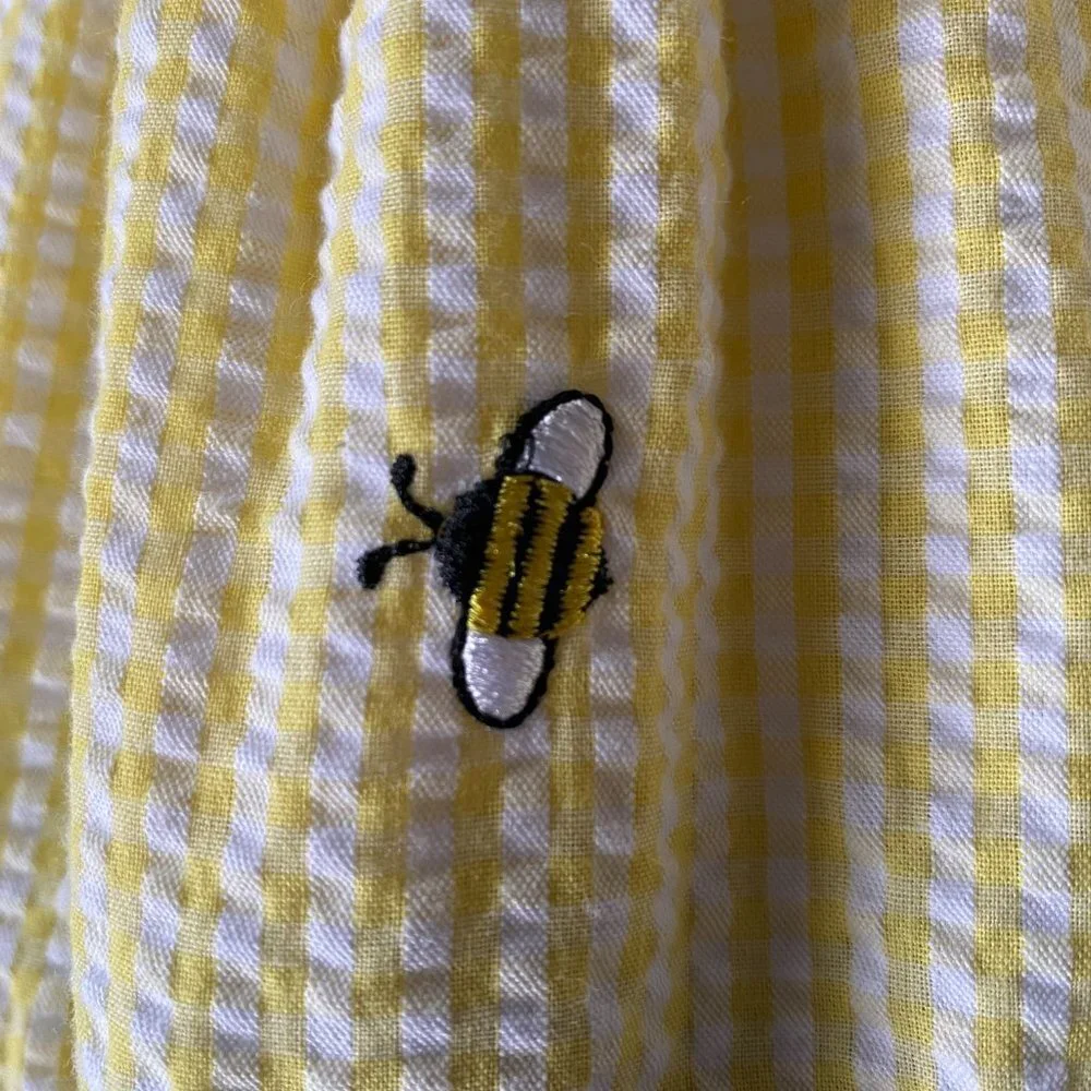 Emily Rose girls 2T yellow and black bee daisy sleeveless sundress